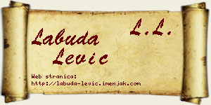 Labuda Lević vizit kartica
